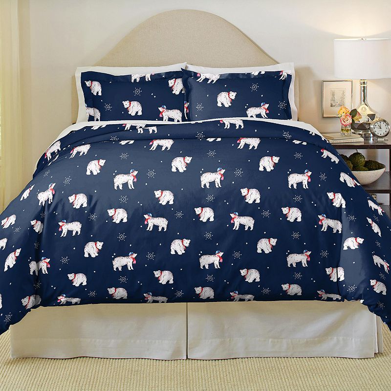 28909324 Pointehaven Soft Luxury Flannel Duvet Cover Set, M sku 28909324