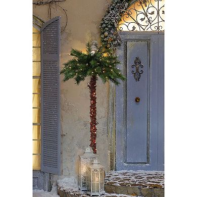 PULEO INTERNATIONAL 5-ft Pre-lit Palm Tree Floor Decor