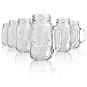 Artland 6-pc. Large Mason Jar Beverage Mug Set