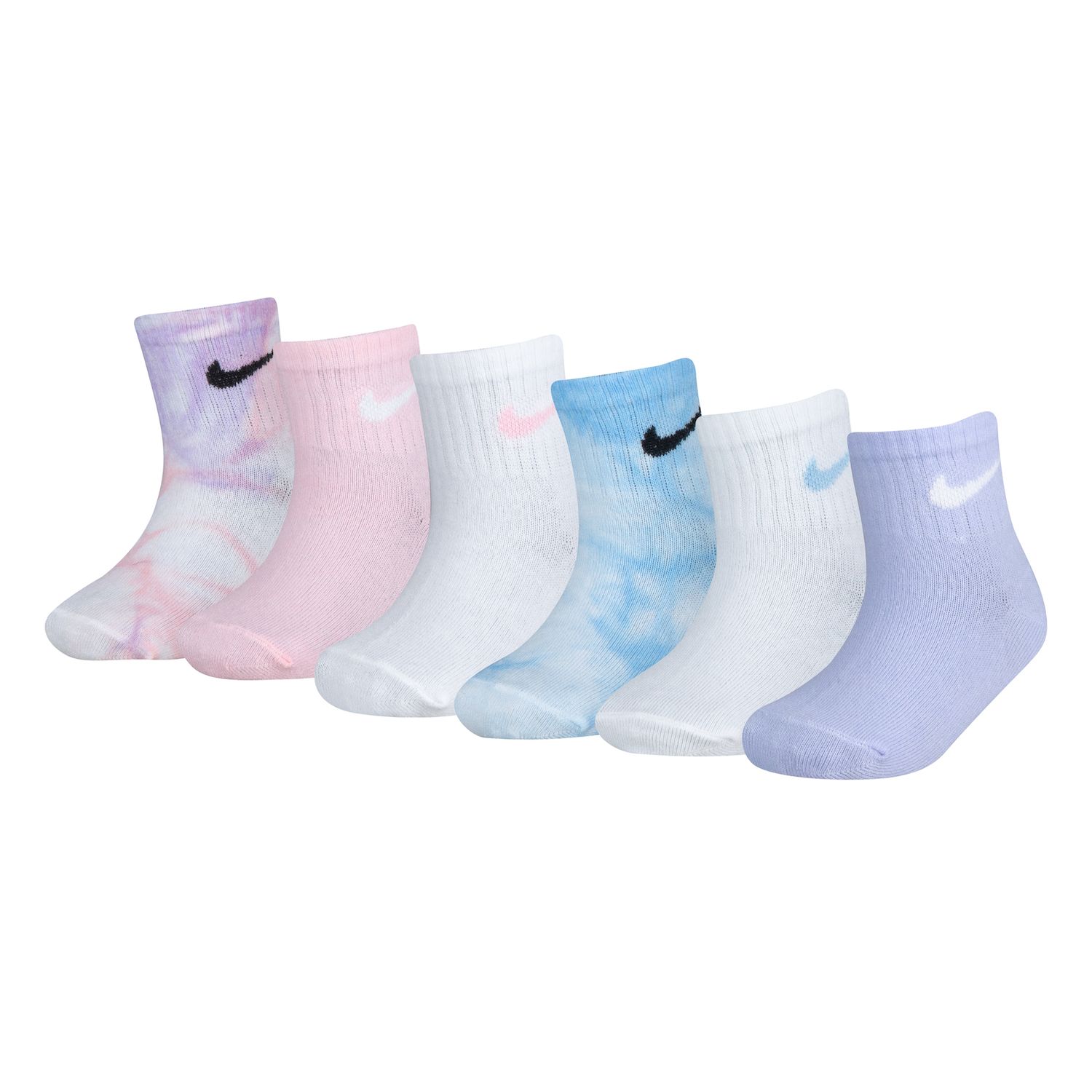Toddler Girl Nike 6 Pack Tie Dyed Ankle 