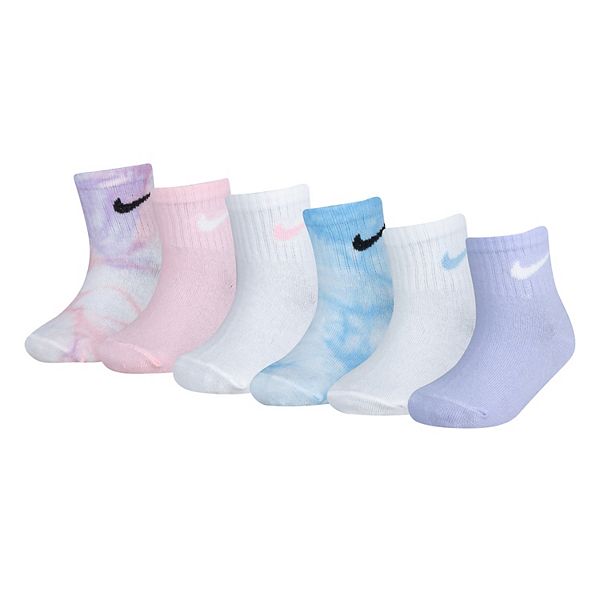 Cilia Het eens zijn met onaangenaam Baby / Toddler Girl Nike 6 Pack Tie Dyed Ankle Socks