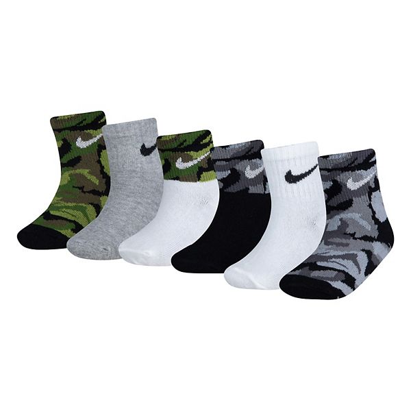 Baby / Toddler Boy Nike 6 Pack Camouflaged Ankle Socks