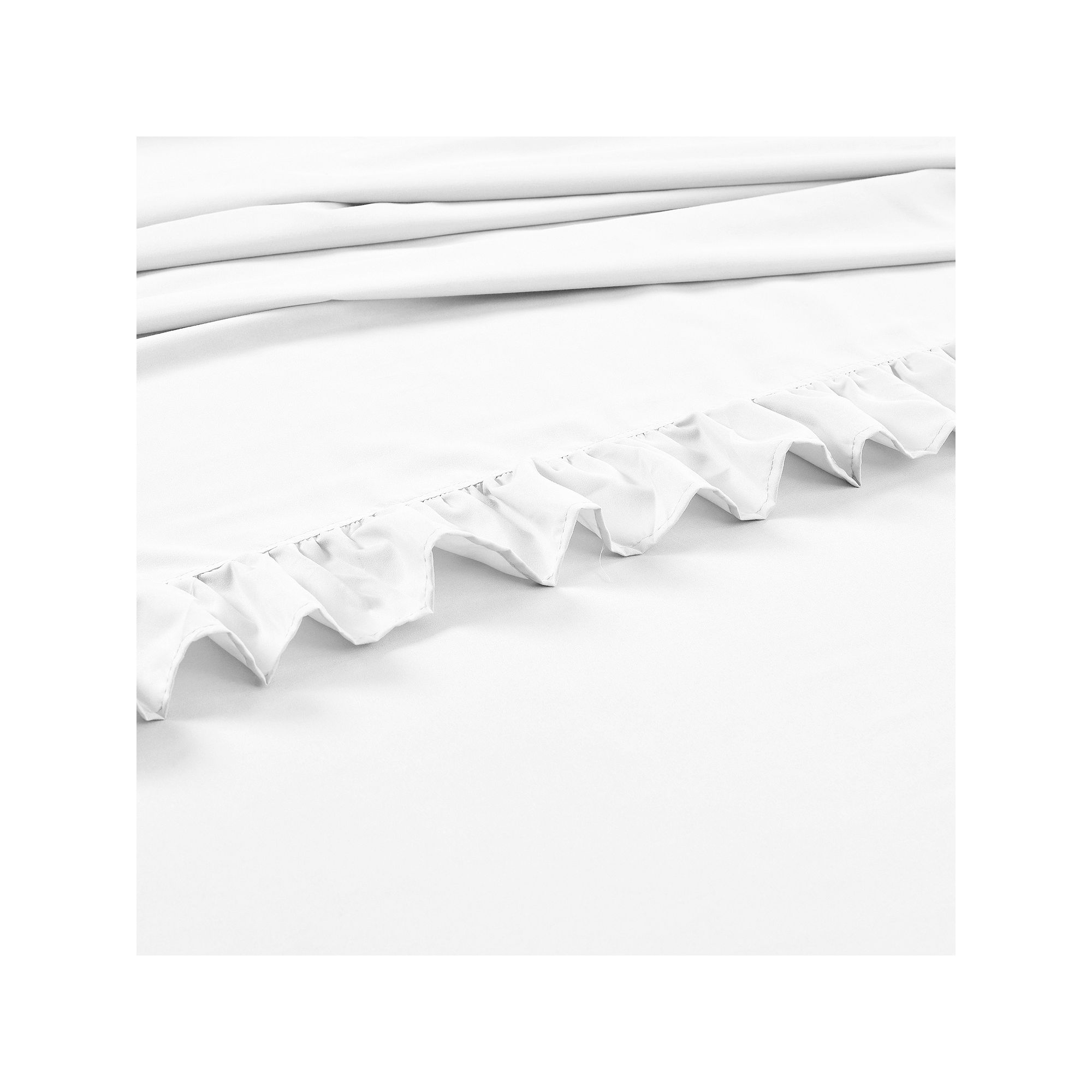 Lush Decor Reyna Ruffle Sheet Set, White