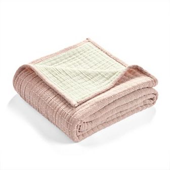 Lush Decor Solid Kantha Woven Throw
