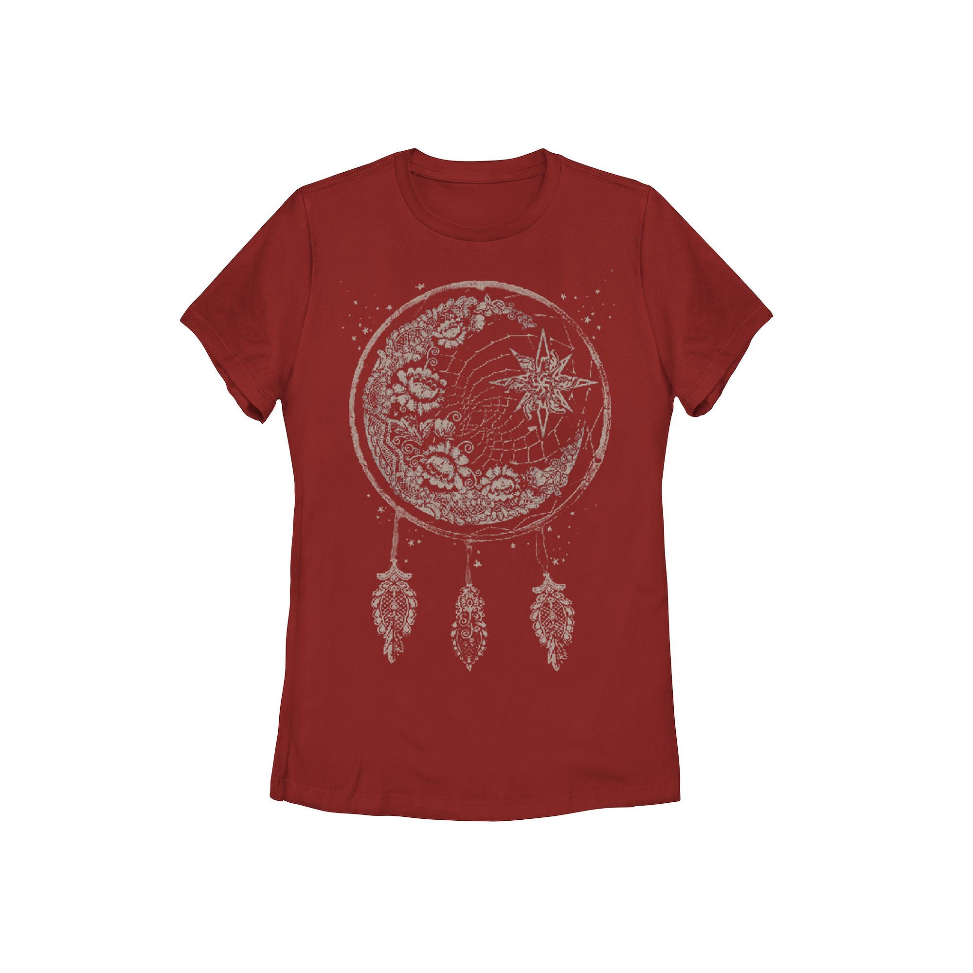 Juniors Dream Moon Dreamcatcher Graphic Tee, Girls, Size: Small, Red