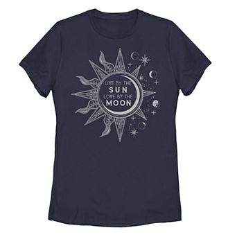 Juniors' Sun Moon Phases "Love by the Moon" Graphic Tee