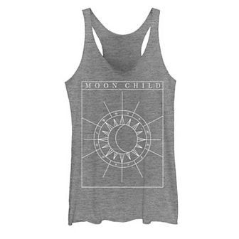 Juniors' Moon Child Geometric Graphic Tank Top