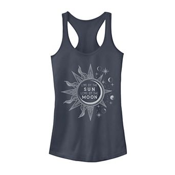 Juniors' Sun Moon Phases "Love by the Moon" Graphic Tank Top