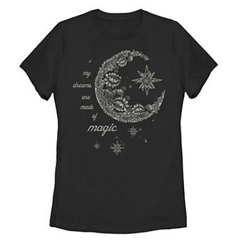 Juniors' Moon Flower Galactic Graphic Tee