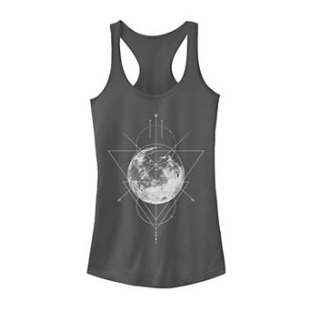 Juniors' Geometric Moon Galactic Graphic Tank Top