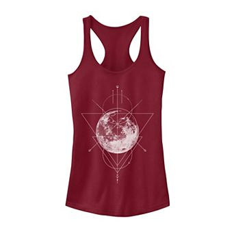 Juniors' Geometric Moon Galactic Graphic Tank Top