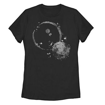 Juniors' Crescent Moon Galactic Graphic Tee
