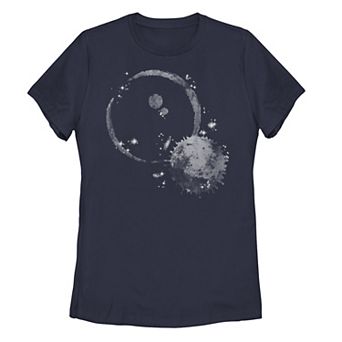 Juniors' Crescent Moon Galactic Graphic Tee