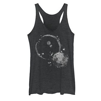Juniors' Crescent Moon Galactic Graphic Tank Top
