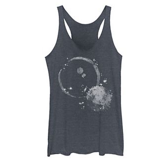 Juniors' Crescent Moon Galactic Graphic Tank Top