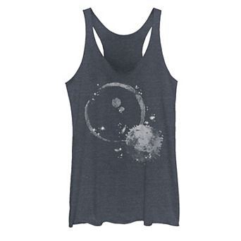 Juniors' Crescent Moon Galactic Graphic Tank Top