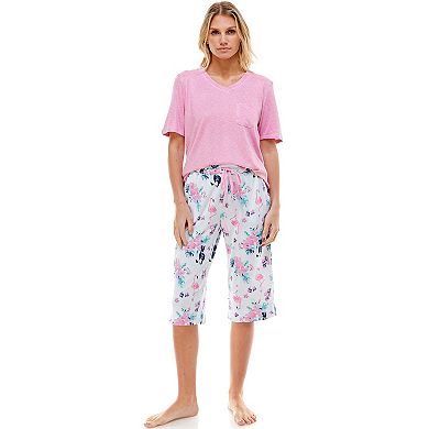 Women's Croft & Barrow® 3-pc. Whisper Luxe Pajama Top, Pajama Shorts ...