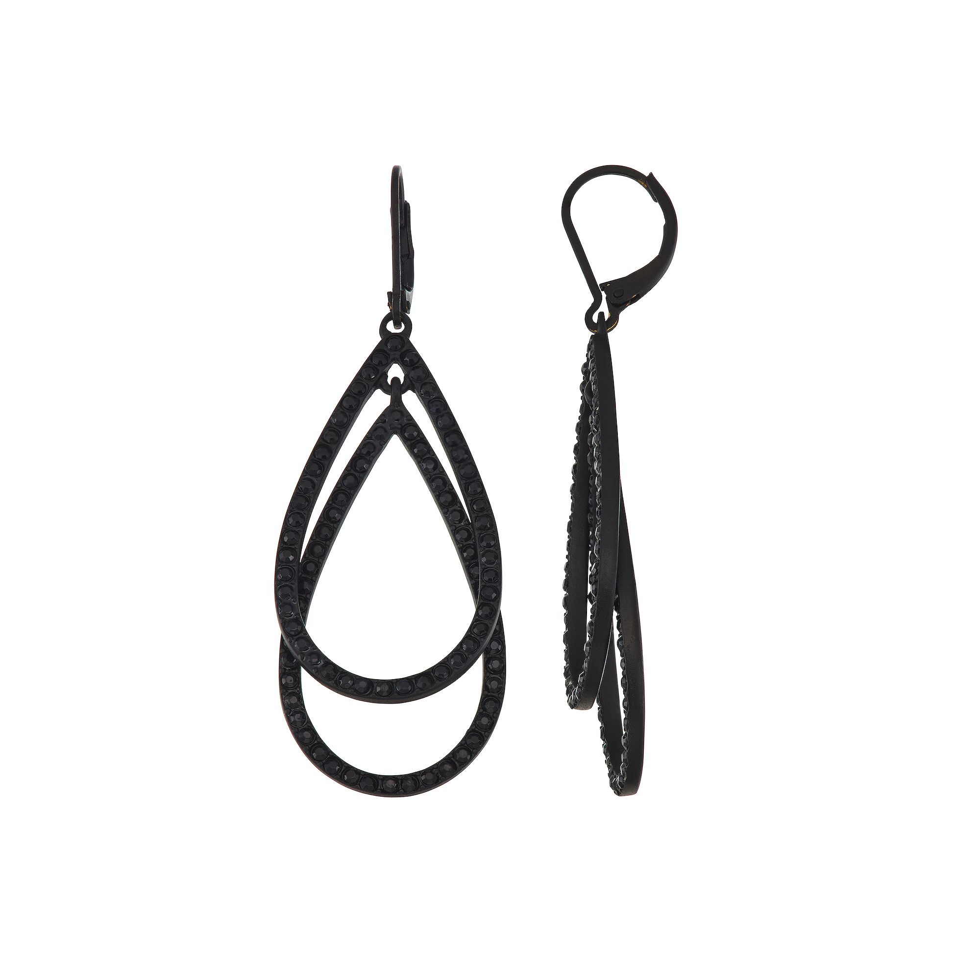 Simply Vera Vera Wang Layered Teardrop Earrings, Womens, Tone
