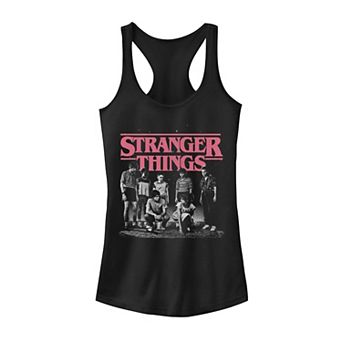Juniors' Stranger Things Faded Cast Poster Tank Top