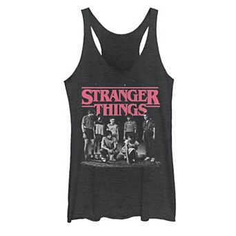 Juniors' Stranger Things Faded Cast Poster Tank Top
