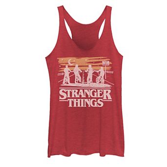 Juniors' Netflix Stranger Things Night Silhouettes Tank Top