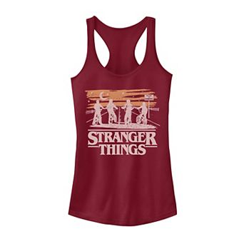 Juniors' Netflix Stranger Things Night Silhouettes Tank Top