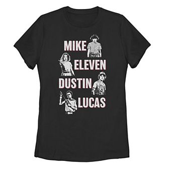 Juniors' Netflix Stranger Things Cast Graphic Tee