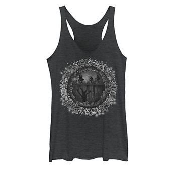 Juniors' Netflix Stranger Things Into The Upside Down Silhouettes Graphic Tank Top