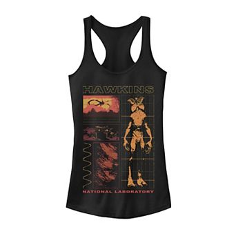 Juniors' Netflix Stranger Things Demogorgon Schematic Graphic Tank Top