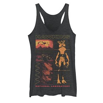 Juniors' Netflix Stranger Things Demogorgon Schematic Graphic Tank Top