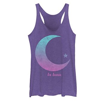 Juniors' La Luna Moon & Star Gradient Graphic Tank Top