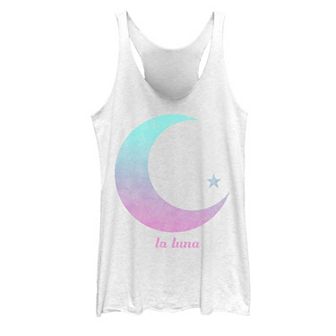 Juniors' La Luna Moon & Star Gradient Graphic Tank Top