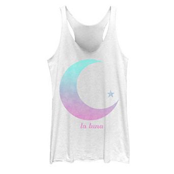 Juniors' La Luna Moon & Star Gradient Graphic Tank Top