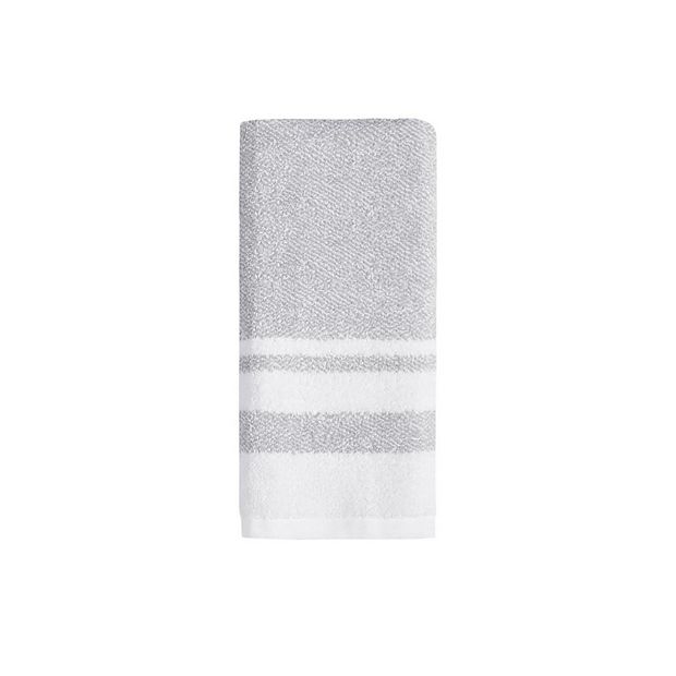 Sonoma Goods for Life Spa Border Hand Towel - Gray - L