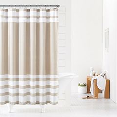 Dainty Home 70 x 72 Stella Embroidered Shower Curtain in Silver