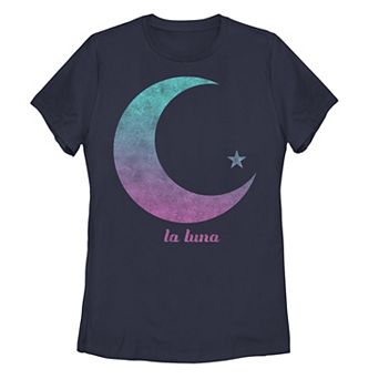 Juniors' La Luna Moon & Star Gradient Graphic Tee