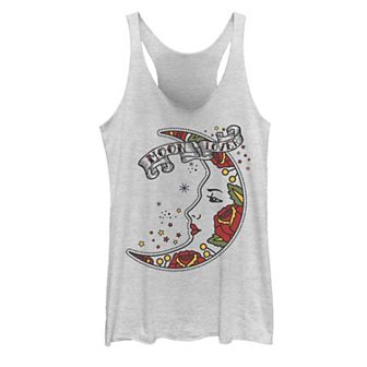 Juniors' Vintage Moon Tattoo Graphic Tank Top