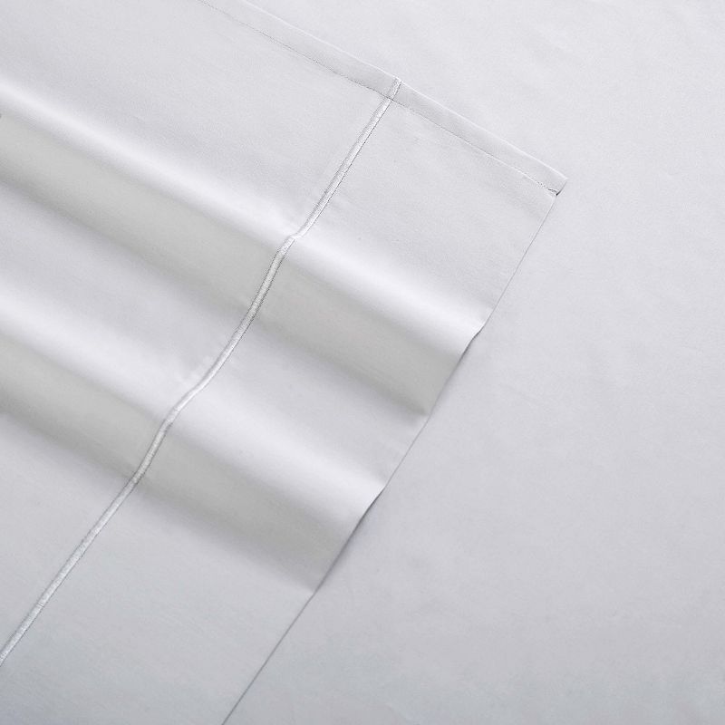 Charisma 310 Thread Count Cotton Classic Dot Rain Drops Sheet Set, White