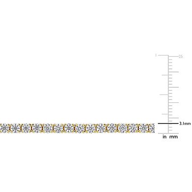 Stella Grace 18k Gold Over Silver 5 5/8 Carat T.W. Lab Created Moissanite Tennis Bracelet