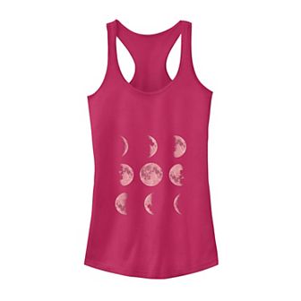 Juniors' Moon Phase 4 Galactic Graphic Tank Top