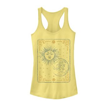 Juniors' Sun Moon Tarot Galactic Graphic Tank Top