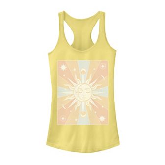 Juniors' Sun & Moon Galactic Graphic Tank Top