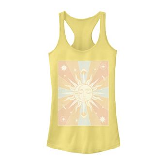 Juniors' Sun & Moon Galactic Graphic Tank Top