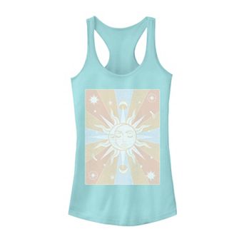 Juniors' Sun & Moon Galactic Graphic Tank Top