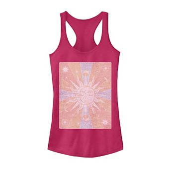 Juniors' Sun & Moon Galactic Graphic Tank Top