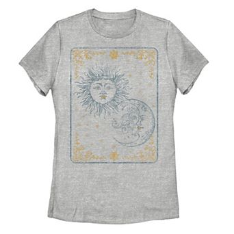 Juniors' Sun Moon Tarot Galactic Graphic Tee