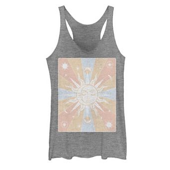 Juniors' Sun & Moon Galactic Graphic Tank Top