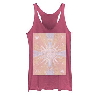 Juniors' Sun & Moon Galactic Graphic Tank Top