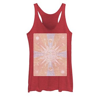 Juniors' Sun & Moon Galactic Graphic Tank Top