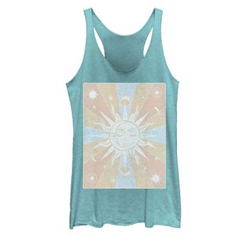 Juniors' Sun & Moon Galactic Graphic Tank Top